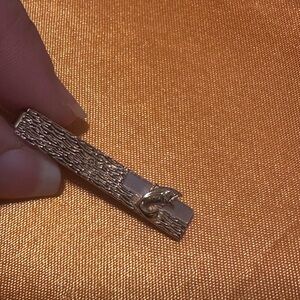 Gold Textured fish Tie Clip/money clip
